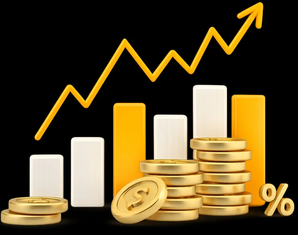 KTS Wealth financial growth illustration showing upward trend
